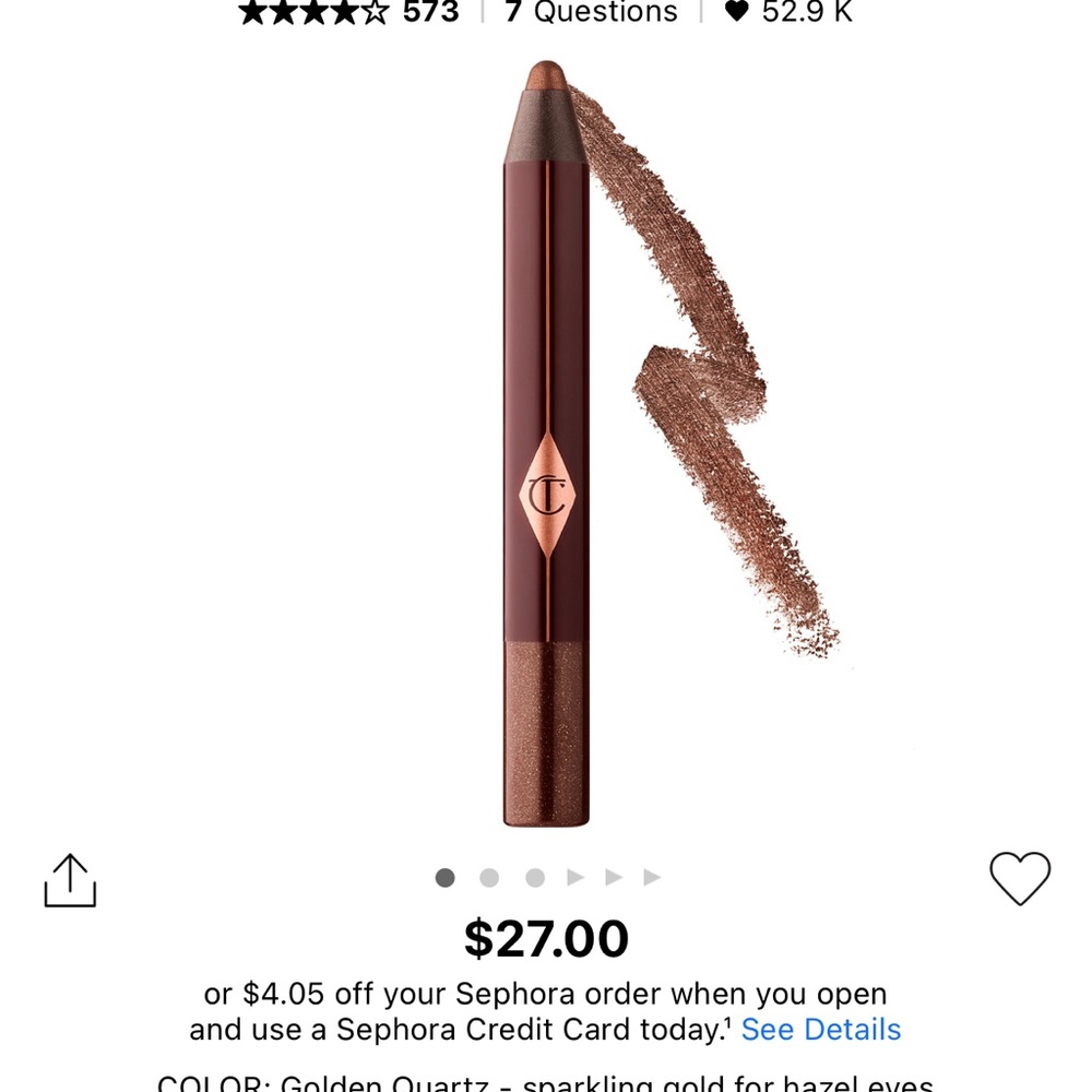 Charlotte tilbury eyeshadow pencil